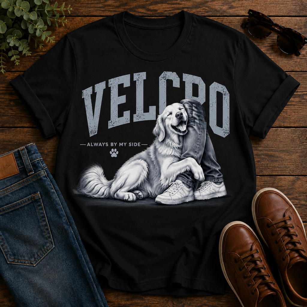 Always By My Side Golden Retriever Tee