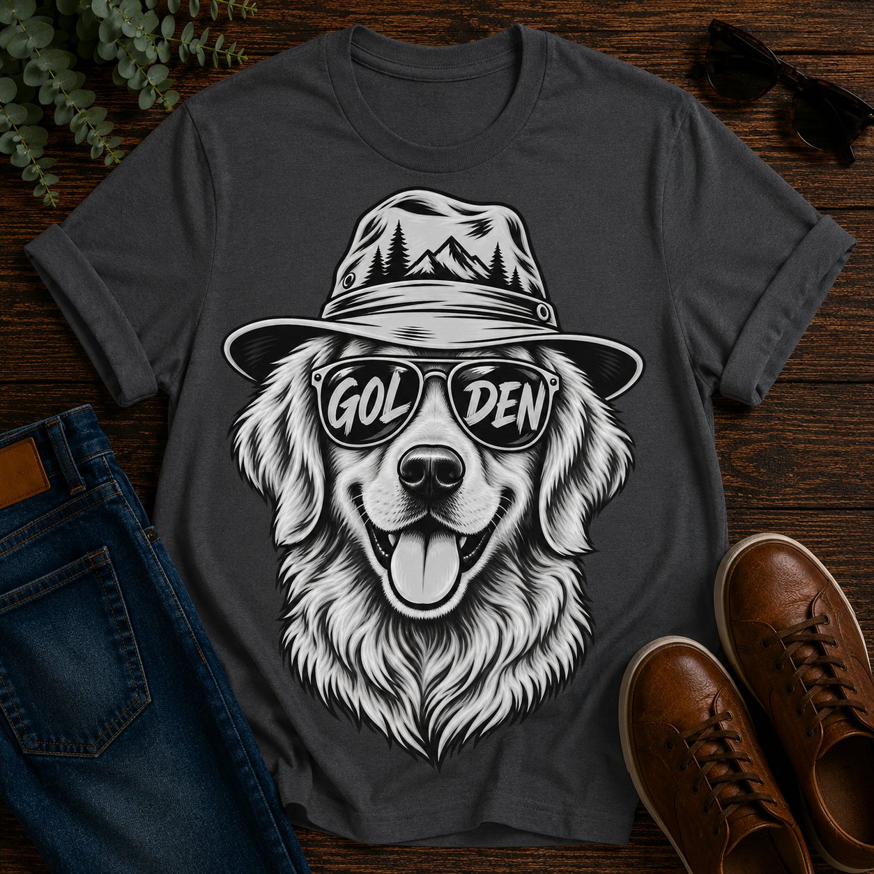 Golden Adventure Retriever Tee