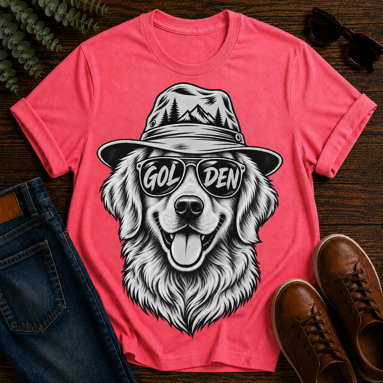 Golden Adventure Retriever Tee