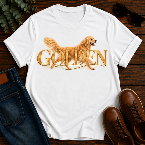 Golden Elegance Retriever Tee