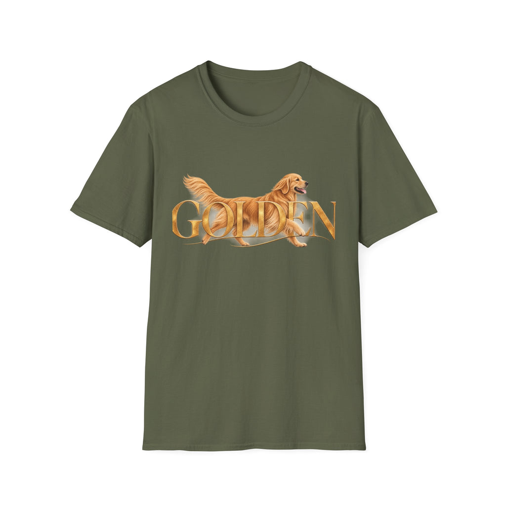 Golden Retriever T-Shirt — Happy Golden Dog Graphic Tee
