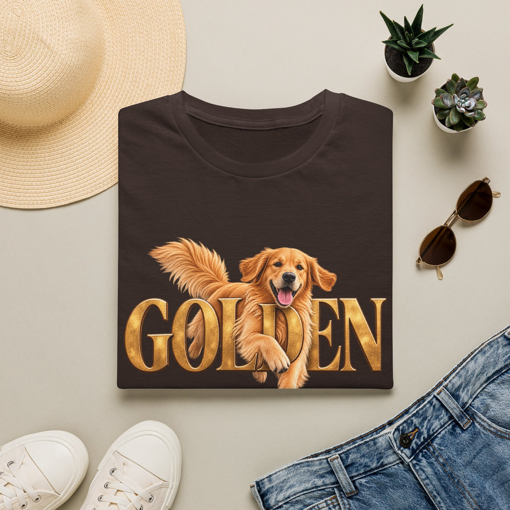 Golden Retriever T-Shirt — Happy Golden Dog Graphic Tee