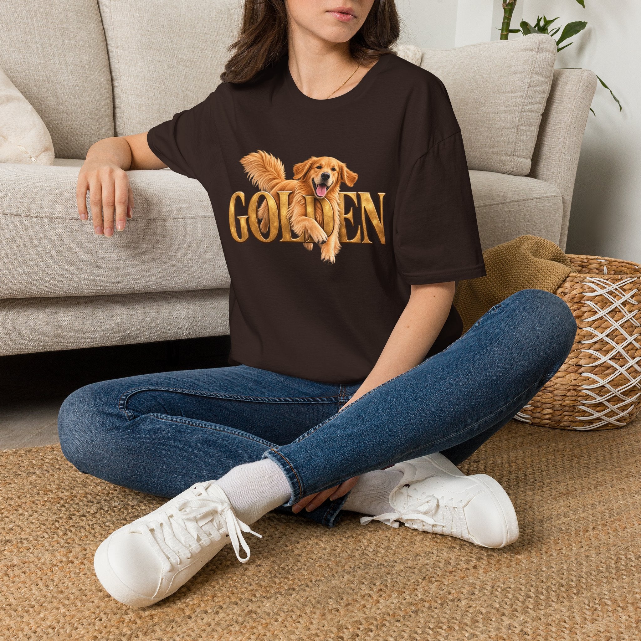 Golden Retriever T-Shirt — Happy Golden Dog Graphic Tee