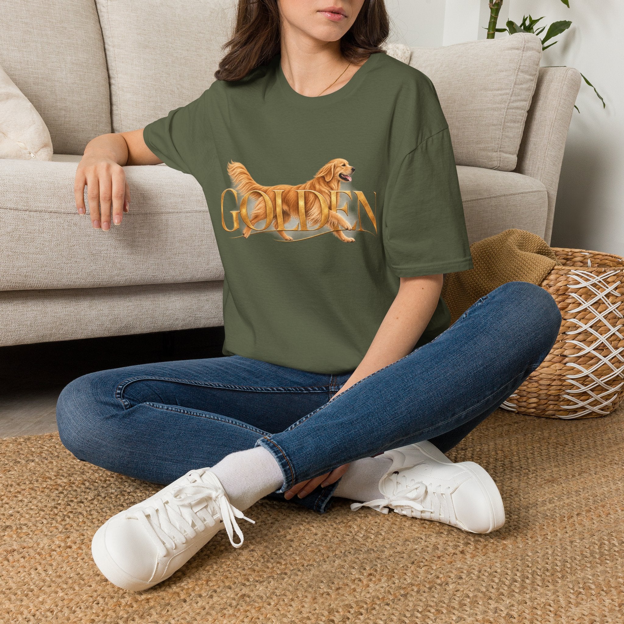 Golden Retriever T-Shirt — Happy Golden Dog Graphic Tee