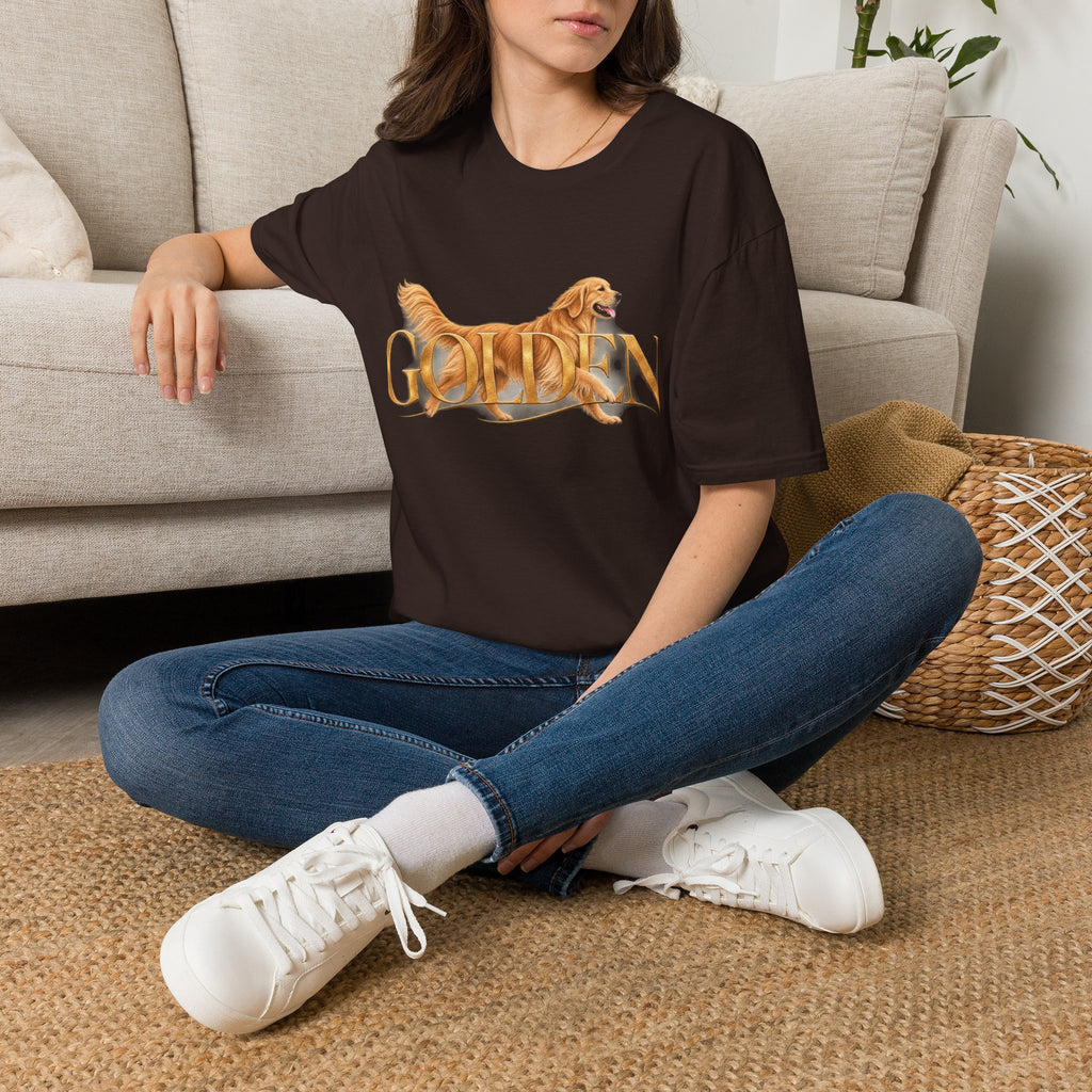 Golden Retriever T-Shirt — Happy Golden Dog Graphic Tee