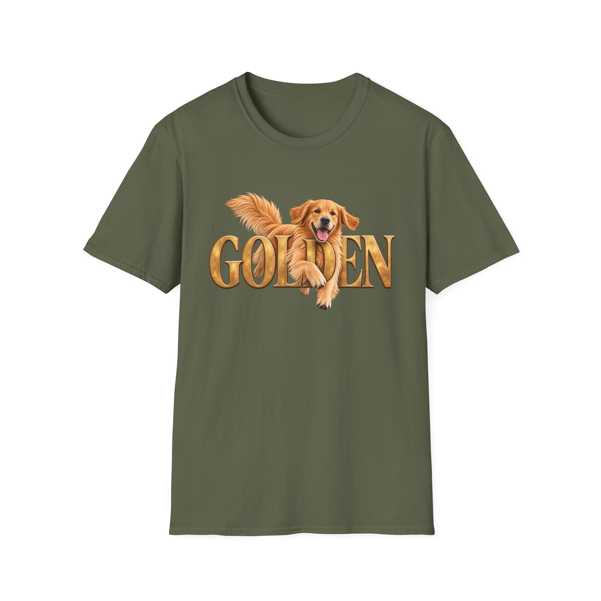 Golden Retriever T-Shirt — Happy Golden Dog Graphic Tee